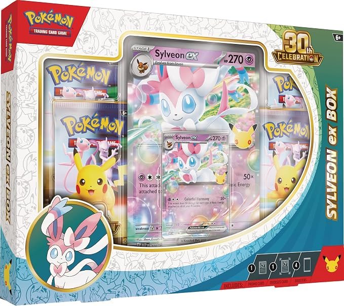 Pokémon TCG: 30TH Celebration Sylveon EX Box (Español) — imagen 3 de 3