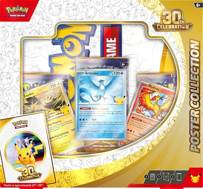 Articuno/Zapdos/Moltres - Poster Collection - Pokemon TCG 30th Anniversary