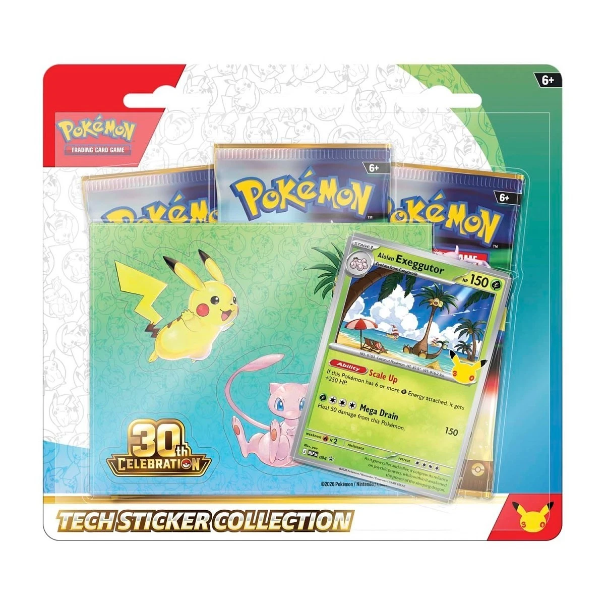 Tech Sticker Collection Exeggcutor / Pokémon TCG: 30TH Celebration (Español)